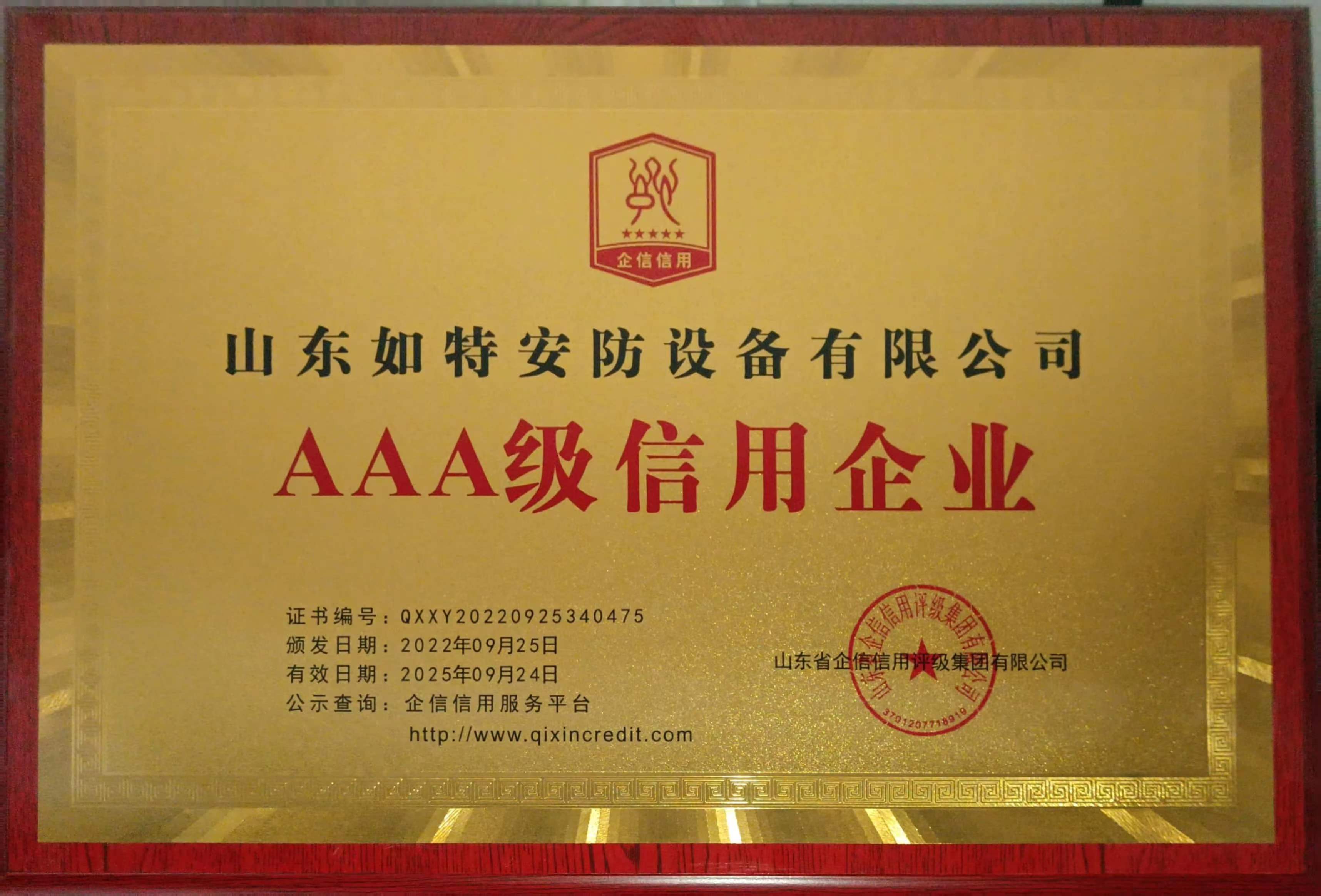 高新技术企业荣誉证书